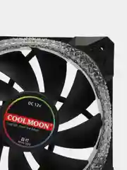 Белый кулер для ПК Coolmoon RGB / вентилятор для ПК с подсветкой / корпусный вентилятор