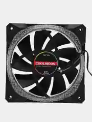 Белый кулер для ПК Coolmoon RGB / вентилятор для ПК с подсветкой / корпусный вентилятор
