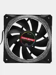 Белый кулер для ПК Coolmoon RGB / вентилятор для ПК с подсветкой / корпусный вентилятор