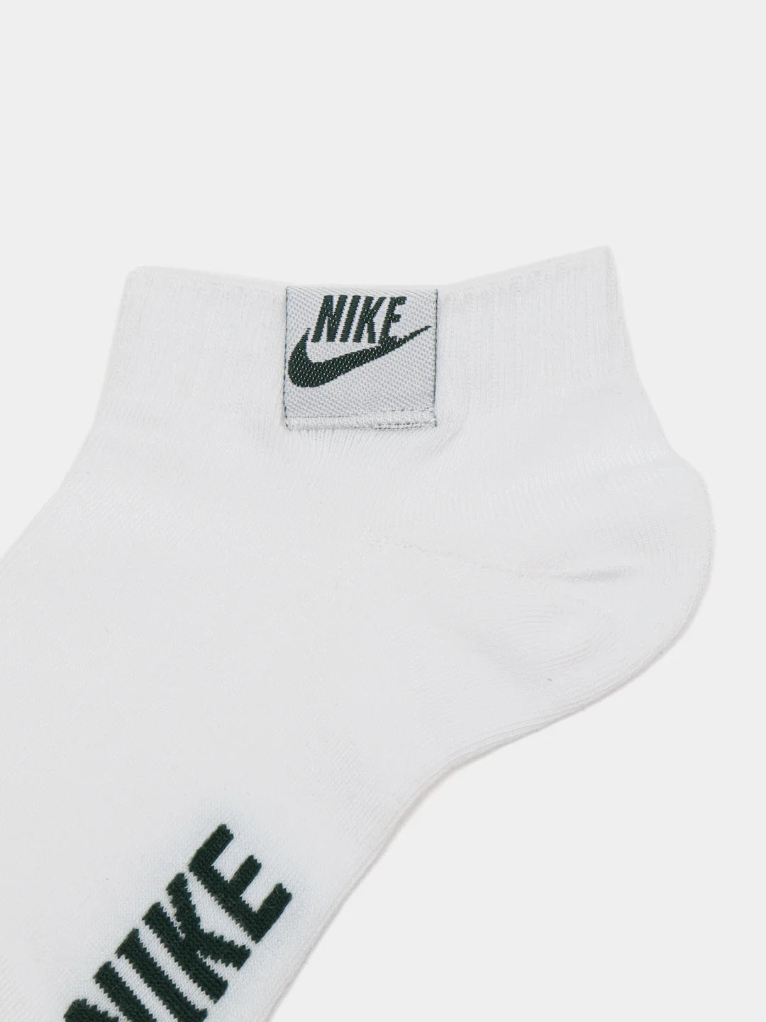 Тёмно-зелёный носки Nike, женские, короткие