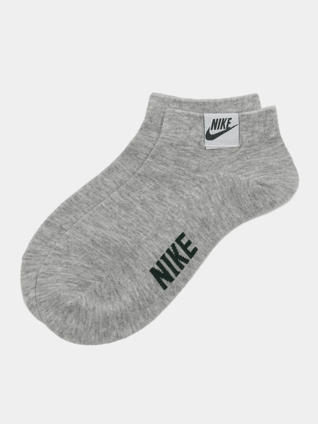 Серый меланж носки Nike, женские, короткие