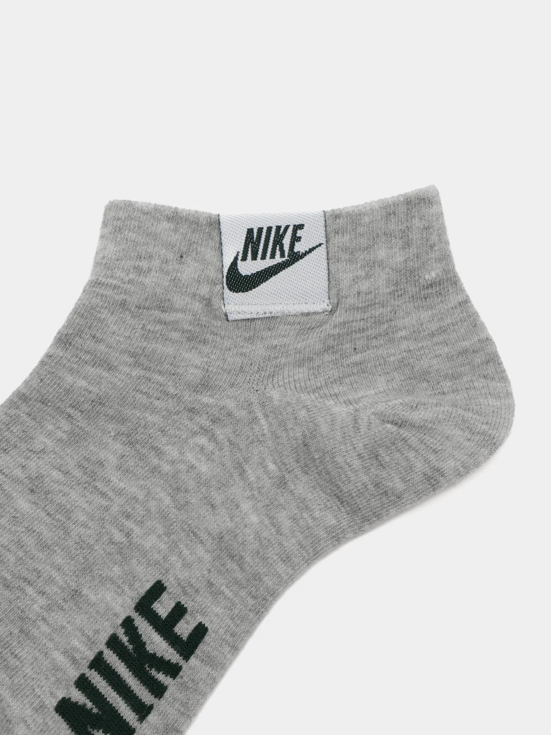 Серый меланж носки Nike, женские, короткие