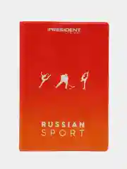 Оранжевый обложка для паспорта, документов, удостоверений, загранпаспорта, военного билета, мягкая
