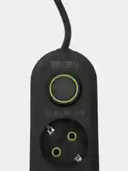 Черный сетевой фильтр-удлинитель с 3 USB портами