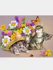 Коралловый меланж алмазная мозаика на подрамнике 20*30 полная выкладка