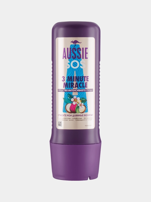 Средство для поврежденных длинных волос AUSSIE SOS, 3 Minute Miracle, 225 мл