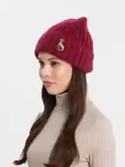Белый шапка женская зимняя КЕТ на флисе