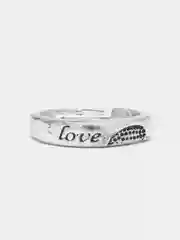 Серебряный кольцо Love