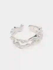 Серебряный кольцос напылением серебра 925 пробы