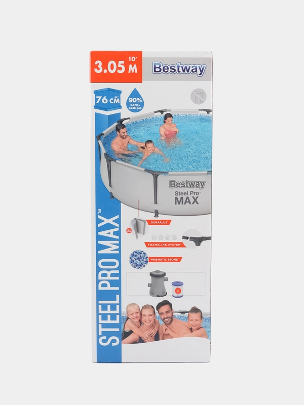 Бассейн каркасный Bestway Steel Pro Max 4678 л, 305 х 76 см, с фильтром-насосом