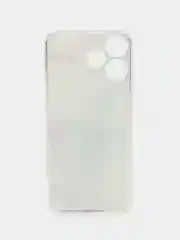 Желтый чехол на ZTE Blade A73 4G/V50 Smart / ЗТЕ Блэйд А73 5G/V50 Смарт прозрачный, с рисунком