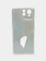 Голубой силиконовый чехол на Asus ROG Phone 8 / Асус Рог Фон 8 прозрачный, с рисунком