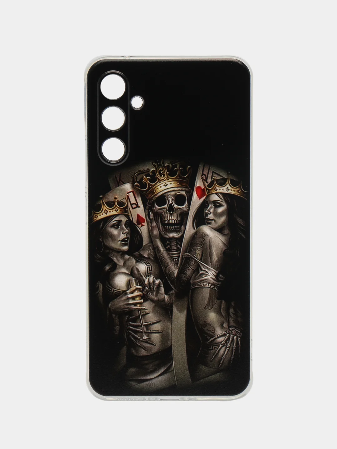 Оливковый силиконовый чехол на Samsung Galaxy A34 5G / Самсунг A34 прозрачный, с рисунком