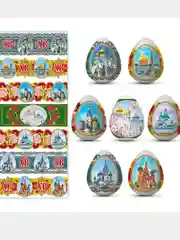 Багровый пасхальная термоусадочная плёнка на 7 яиц