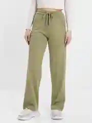 Зелёный хаки брюки женские прямые