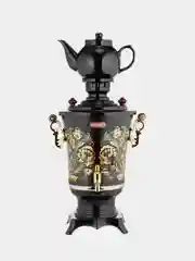 Самовар Centek CT-0093, черный, "хохлома", 4.0 л, 2100 Вт