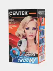 Фен Centek CT-2230, красно-черный, 1200 Вт, 2 скорости и температуры нагрева