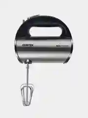 Миксер Centek CT-1108, черный/сталь, 600 Вт, 5 скоростей+турбо, взбивание и замешивание