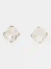 Белый серьги