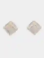 Белый серьги
