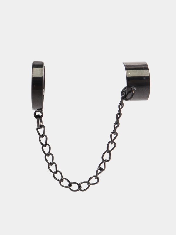 Серьга из стали, для украшения уха, с обманкой