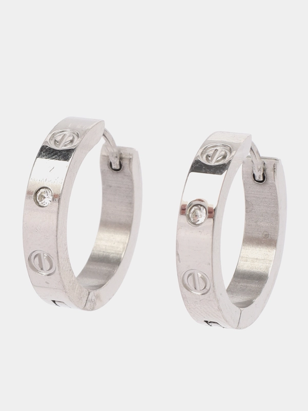 Серьги из стали, бижутерные