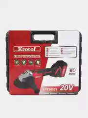 Алый ушм (Машина шлифовальная угловая) Krotof UAG-21/125BL, 4 скорости, два АКБ, болгарка