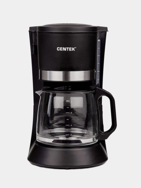 Кофеварка Centek CT-1141, черный, капельная 680 Вт, 1200 мл