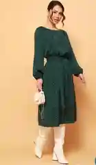 Зеленый женское платье