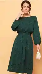 Зеленый женское платье