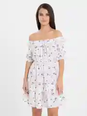 Белый женское платье
