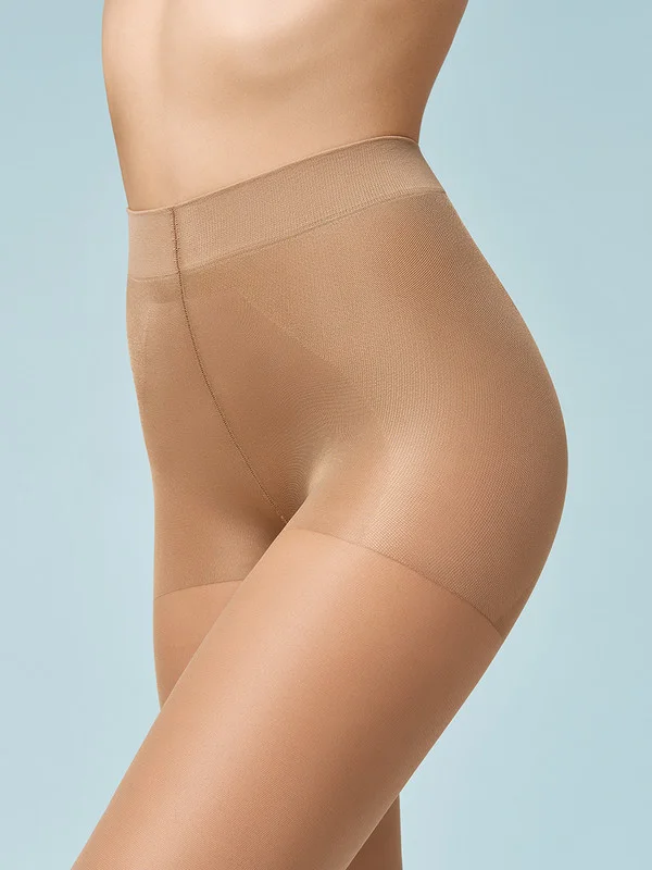 Черный колготки женские OMSA PERFECT BODY 50 den утягивающие 2 пары