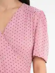Платье женское длинное в горох