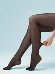 Черный колготки женские OMSA PERFECT BODY 50 den утягивающие 2 пары
