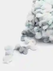 Мятный пряжа плюшевая турецкая Alize Puffy Fine color( с маленькими петлями) 1 шт