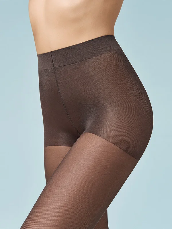 Серый колготки женские OMSA PERFECT BODY 50 den утягивающие 2 пары