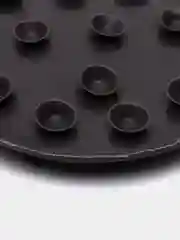 Черный мочалка на присосках для спины, тела, ног
