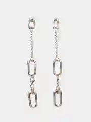 Серьги из серебра родированные
