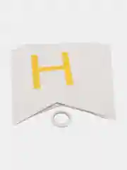 Белый гирлянда Флажки на день рождения Happy Birthday