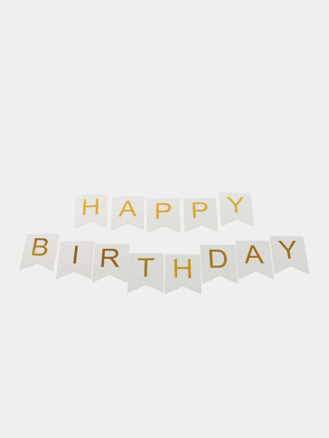 Белый гирлянда Флажки на день рождения Happy Birthday