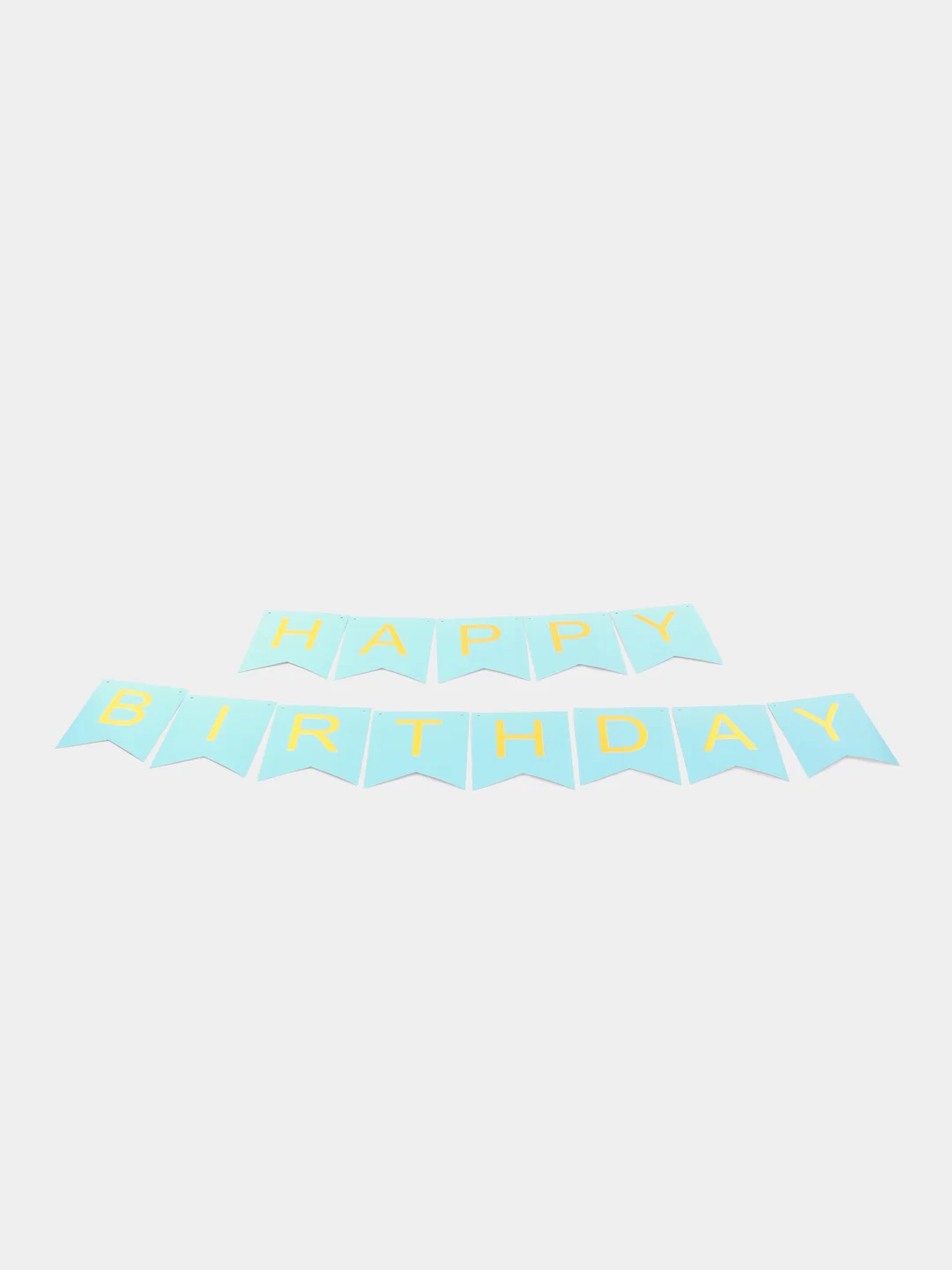 Небесно-голубой гирлянда Флажки на день рождения Happy Birthday