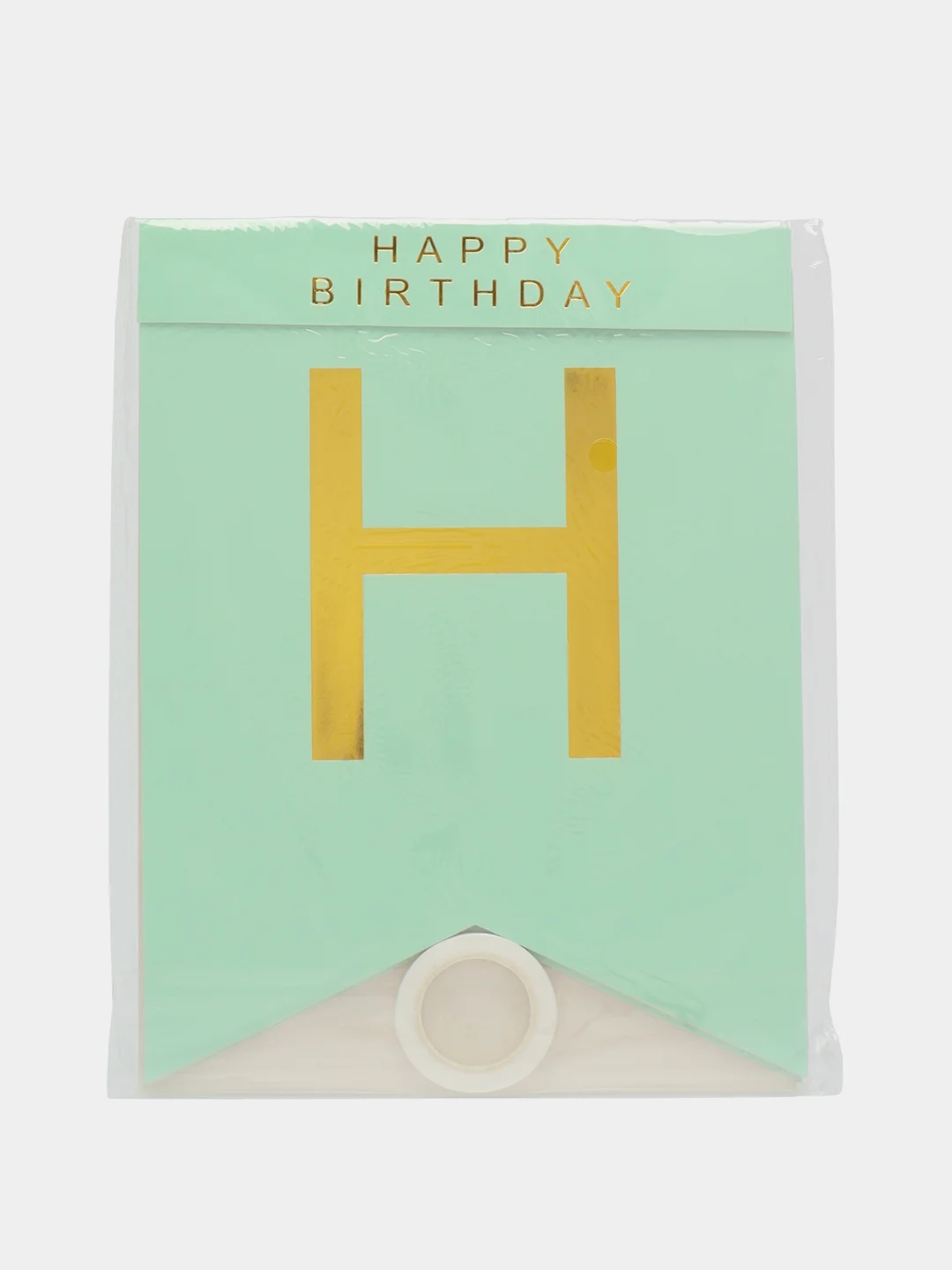 Небесно-голубой гирлянда Флажки на день рождения Happy Birthday