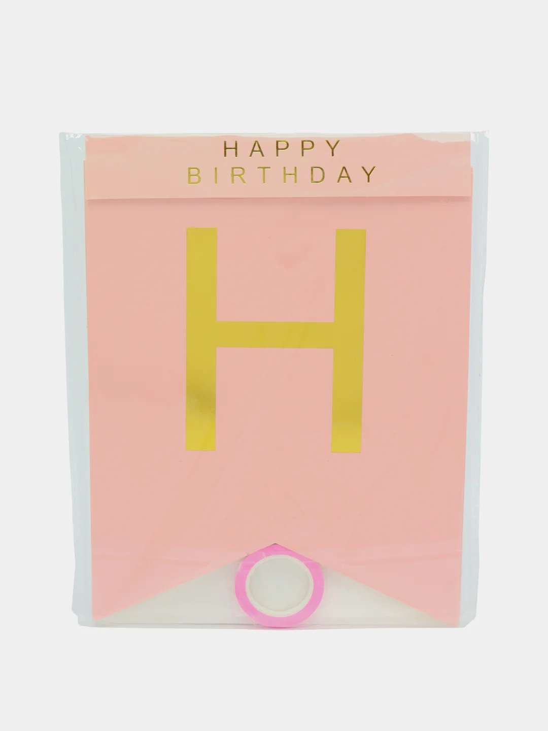 Розовый гирлянда Флажки на день рождения Happy Birthday