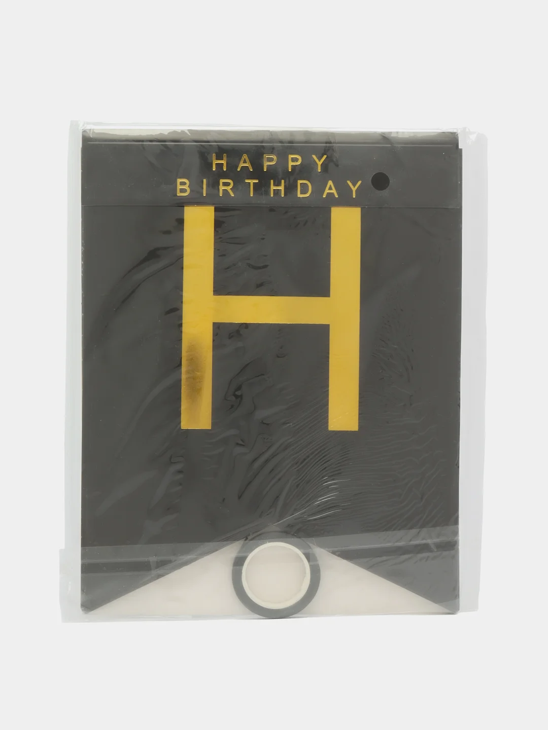 Черный гирлянда Флажки на день рождения Happy Birthday