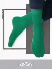 Лесной зеленый носки мужские OMSA ECO 401 Colors высокие длинные из хлопка, набор 5 пар