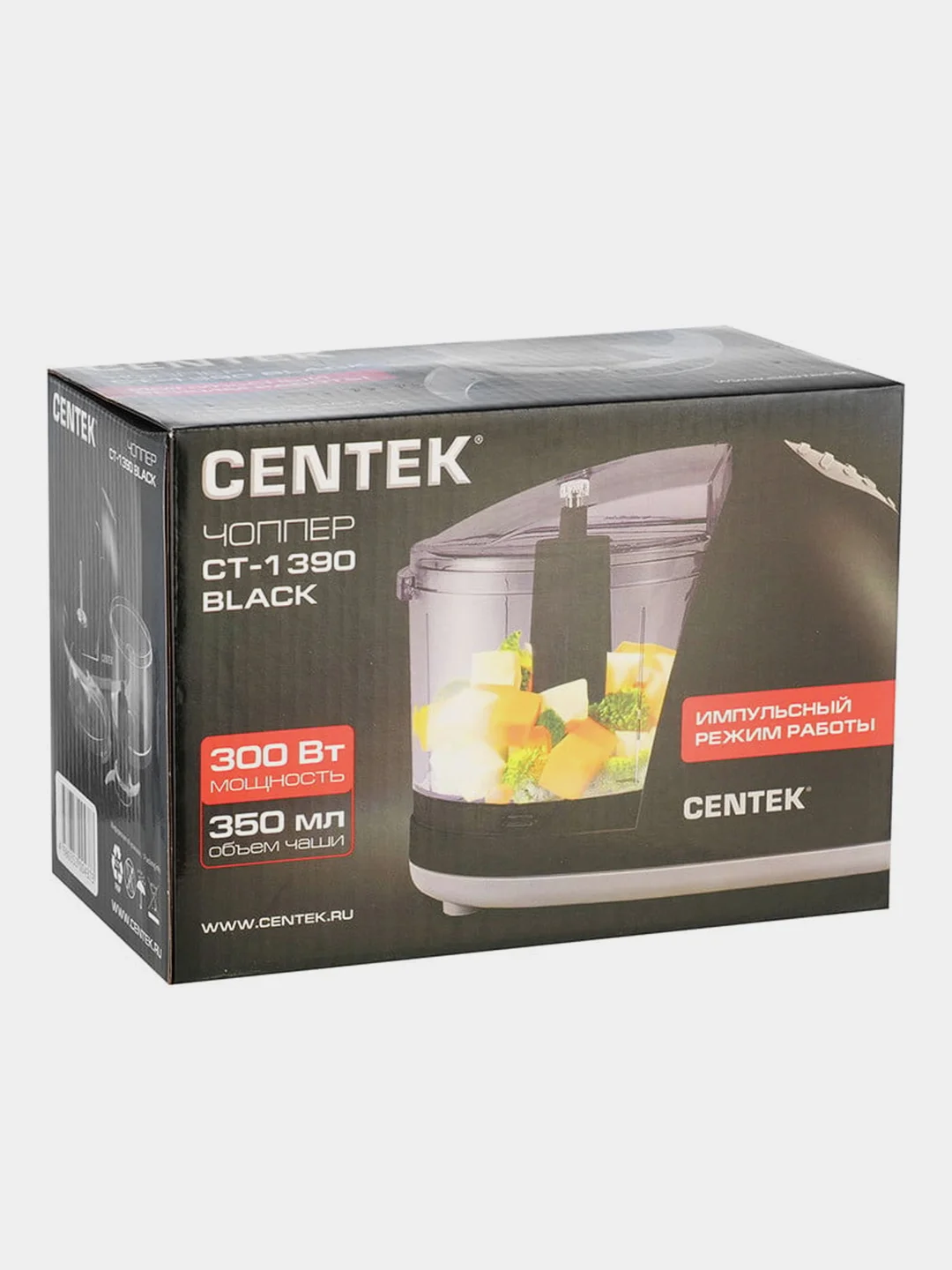 Чоппер Centek CT-1390, 300 Вт, 350 мл, импульсный режим работы