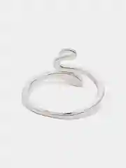 Серебряный кольцо женское безразмерное "Змея"