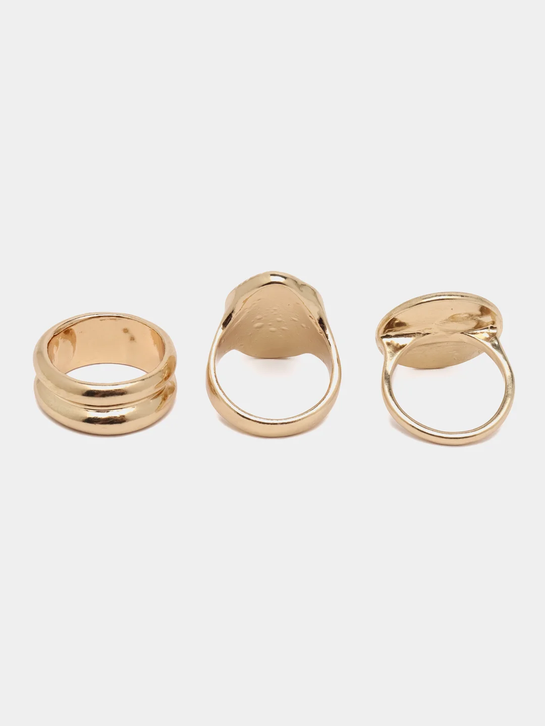 Белый комплект кольца SHEIN, 3 штуки