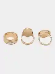 Белый комплект кольца SHEIN, 3 штуки