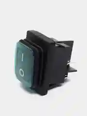 Переключатель с фиксацией и подсветкой 22x30мм